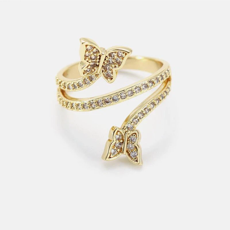 Πανέμορφο Χειροποίητο Δαχτυλίδι Ζώο Πεταλούδα