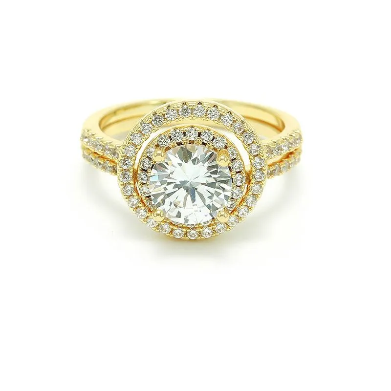 Σετ Διπλό Δαχτυλίδι Επίχρυσο