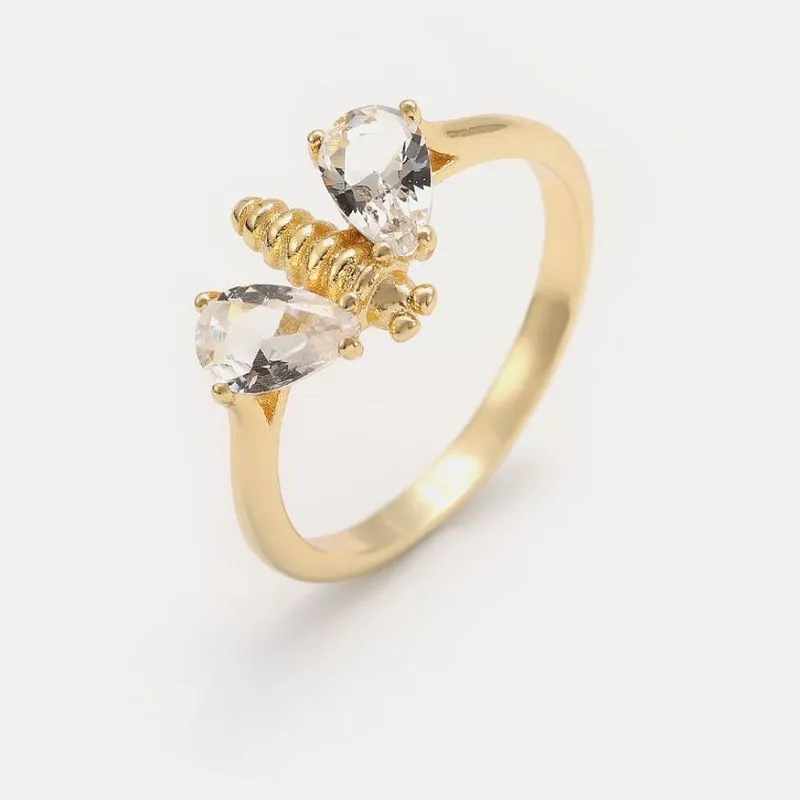 Μόδα χαριτωμένο ζωικό δαχτυλίδι μελισσών