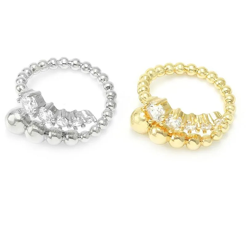 Επιχρυσωμένο Cz Ρυθμιζόμενο δαχτυλίδι