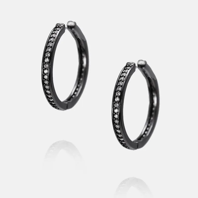 Αιματισμένο επιμεταλλωμένο κρίκο σκουλαρίκι