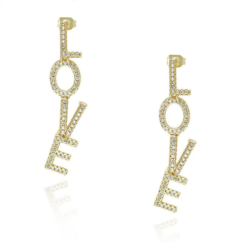Love Initial Earring For Women