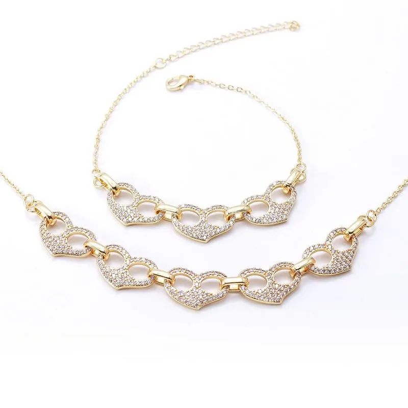 Κολιέ Βραχιόλι Καρδιά Σετ κοσμημάτων