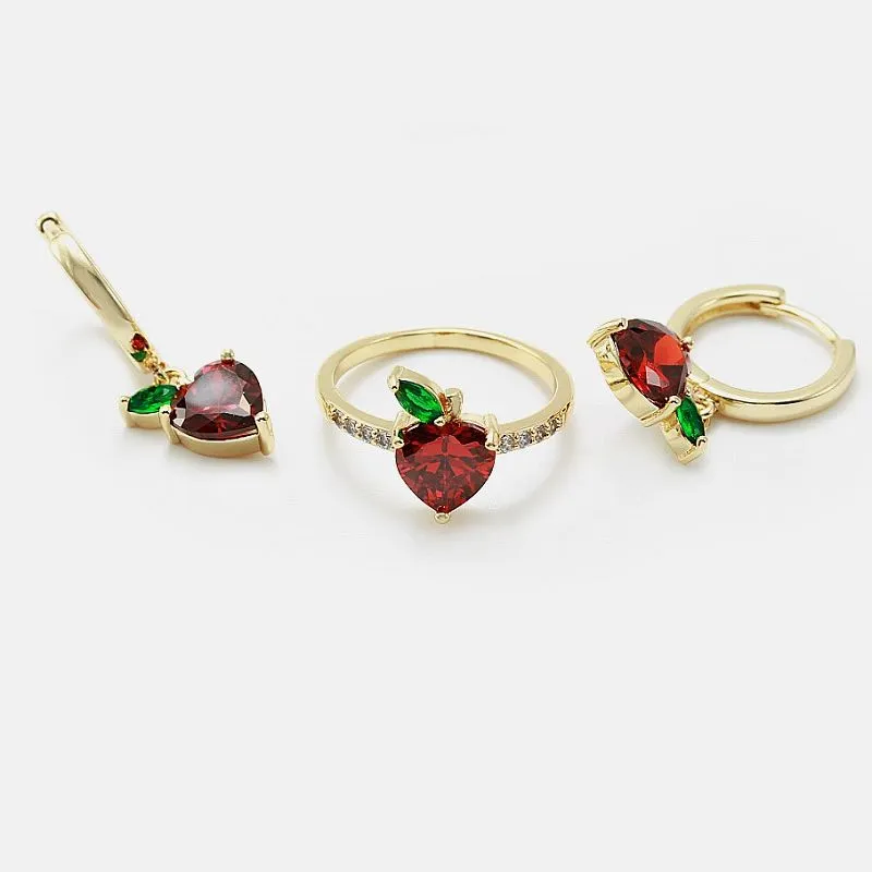 Σετ κοσμημάτων Red Cz Heart