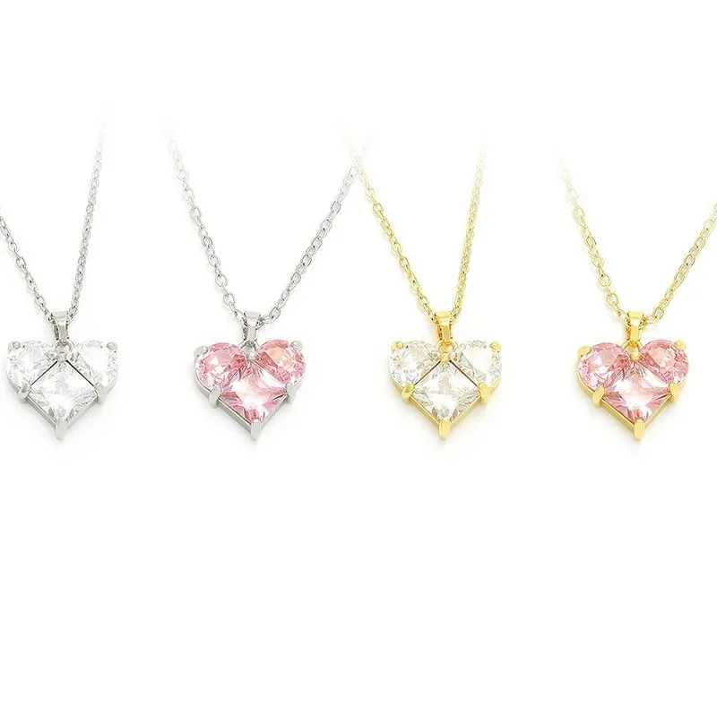 Ρομαντικό μενταγιόν καρδιάς επίχρυσο