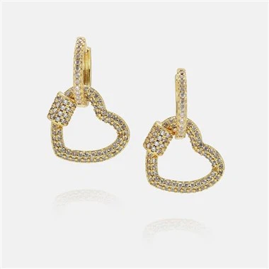 Γυναικείο σκουλαρίκι καρδιάς νέου σχεδίου