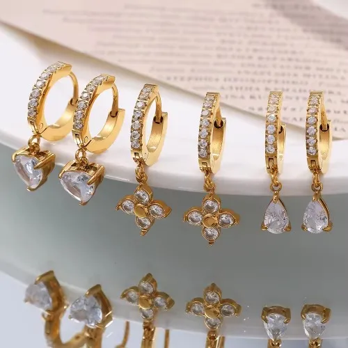 Επιχρυσωμένα σκουλαρίκια 18 καρατίων